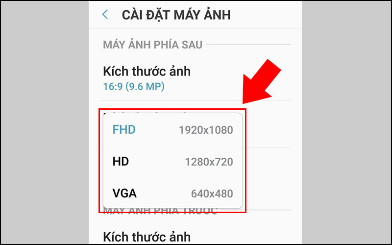 Tùy chỉnh chất lượng video